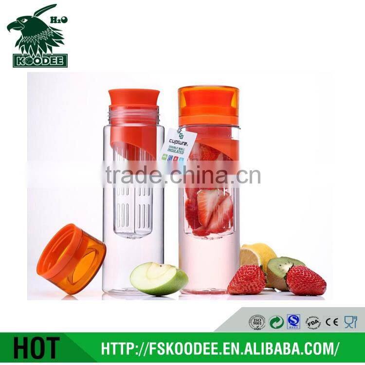 Infuser Water Bottle 25 ounce in TRITAN Copolyester,BPA FREE, save beverage at home or to go