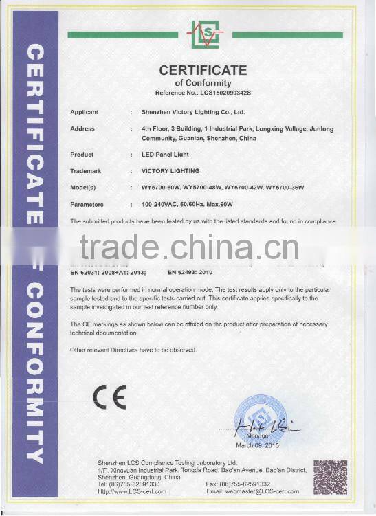 High power 36W LED Panel Lighting for Residential building 600x600 led panel fixture