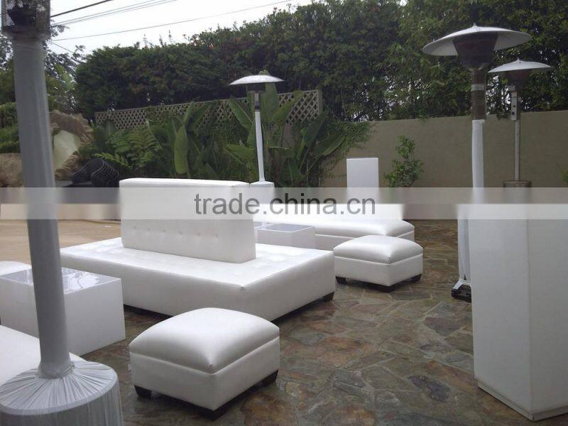 Pure white fabric sectional sofa set XYN430