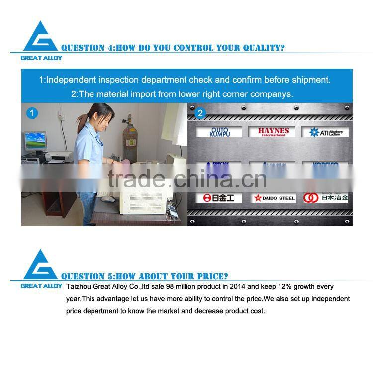 Inconel 625 600 601 Hex Bolt and nut