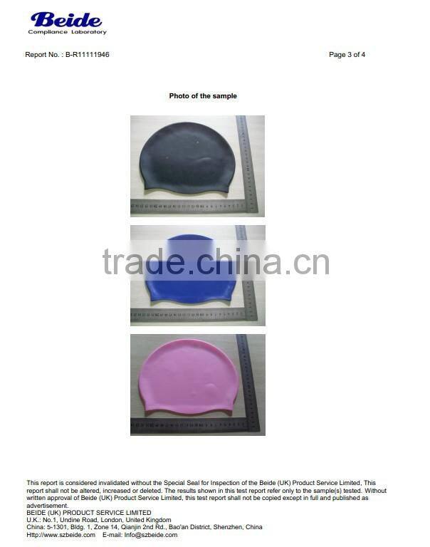 Unique silicone cap for swimming/silicone swim cap