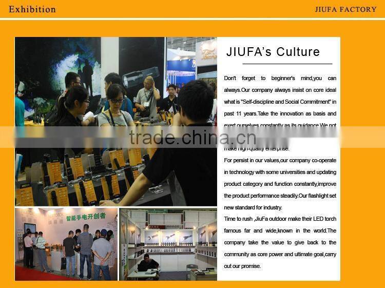 JF zoom double headed 26650 strong light flashlight rechargeable outdoor long distance phone recharge fishing lamps