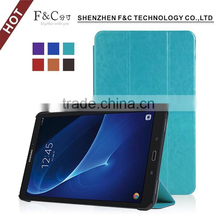 Guangdong lightweight multicolor hot press super slim smart stand case for Samsung galaxy Tab A 10.1 T580