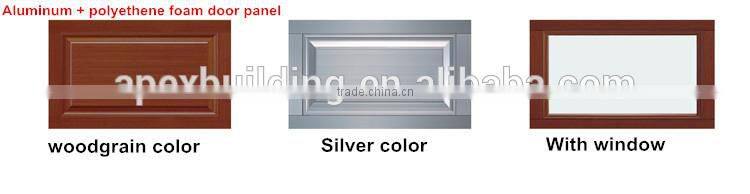 WHITE color overhead garage door with window Automatic Remote Controlled overhead garage door opener Galvanized steel /Aluminum