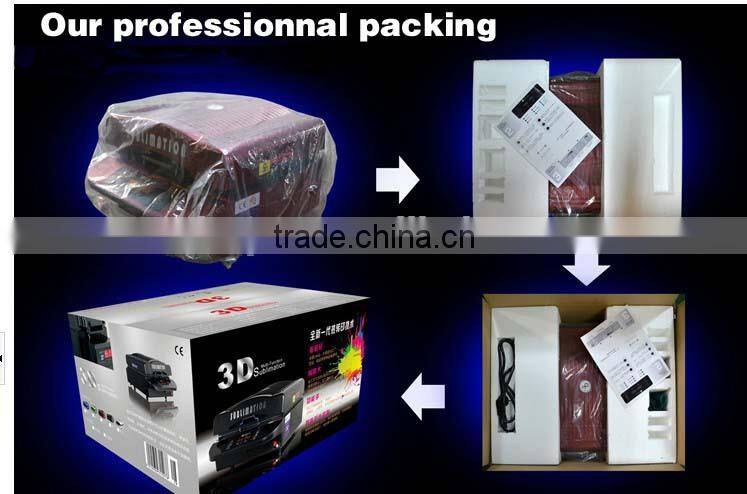 China supplier whole set of 3d sublimation vacuum machines,3d heat press machine,the paper,the sublimation ink ,clean liquid