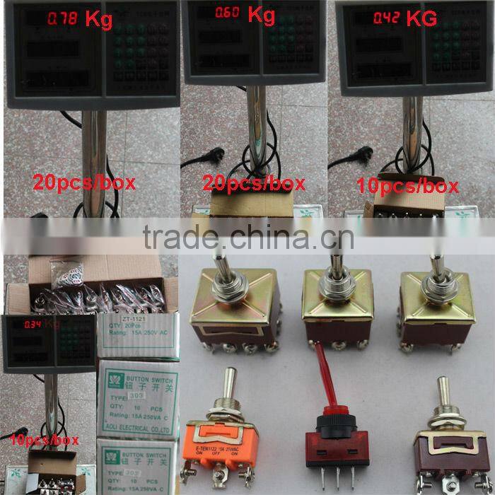 KN3A-223 electrical waterproof cover electrical 15amp on off toggle switch