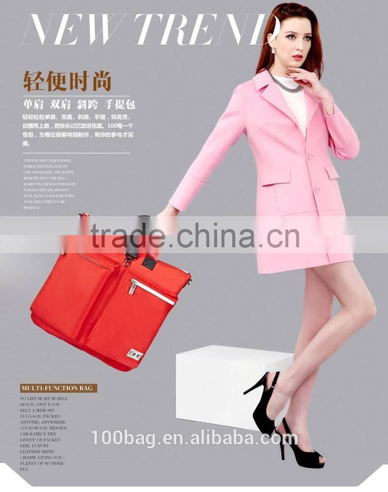 Unisex multi-functional leisure bag nylon material backpack for school waterproof shoulder bag portable handbag in guangzhou