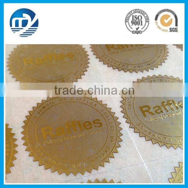self adhesive custom roll paper sticker