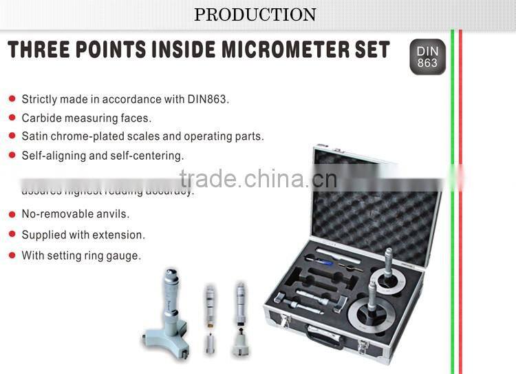THREE POINTS INSIDE MICROMETER SET