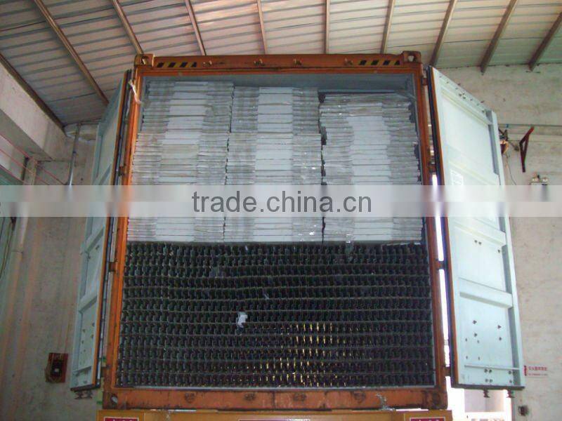 Safety residential iron steel entry doors with glass insert exterior