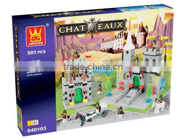 Cheap Children Plastic Toy Castle Block
