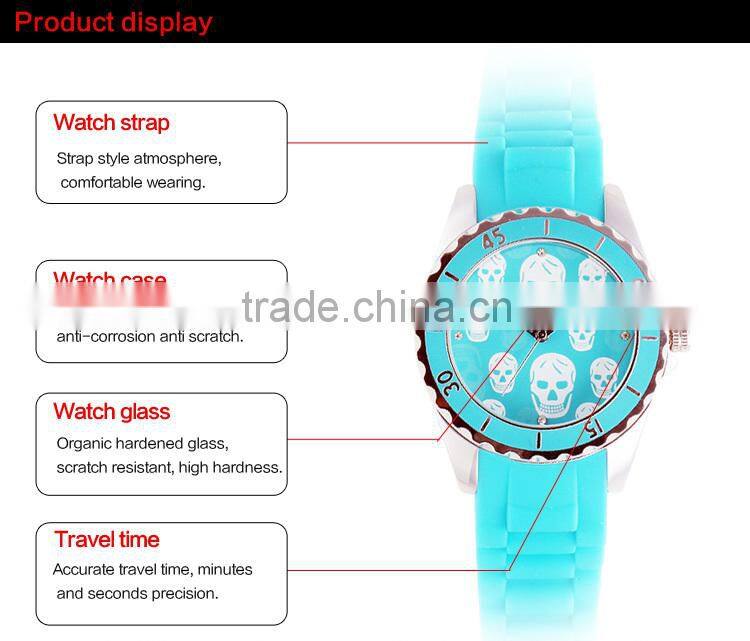 water resistant watch, promotional silicone watch, silicone wristband watch