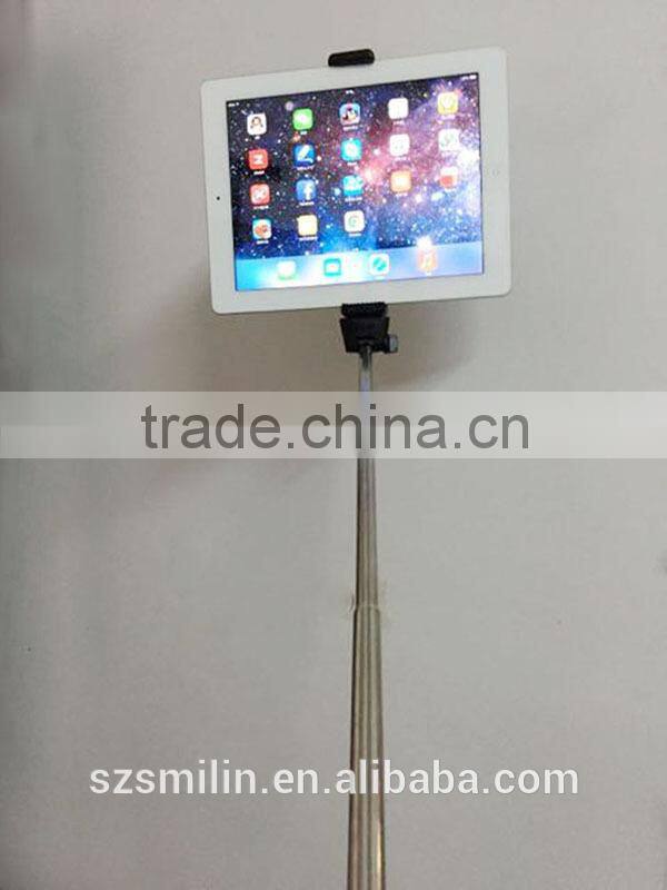 Manufacturer supply no patent 1/4" extendable Tablet Stand Mount Holder for iPad mini 1 2 generation Clip Clamp Attachment