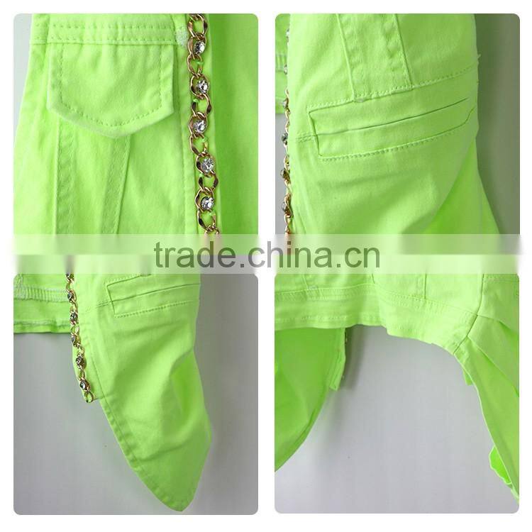 China factory OEM Custom european sleeveless multi-colors woven womens jackets coats lady waistcoat