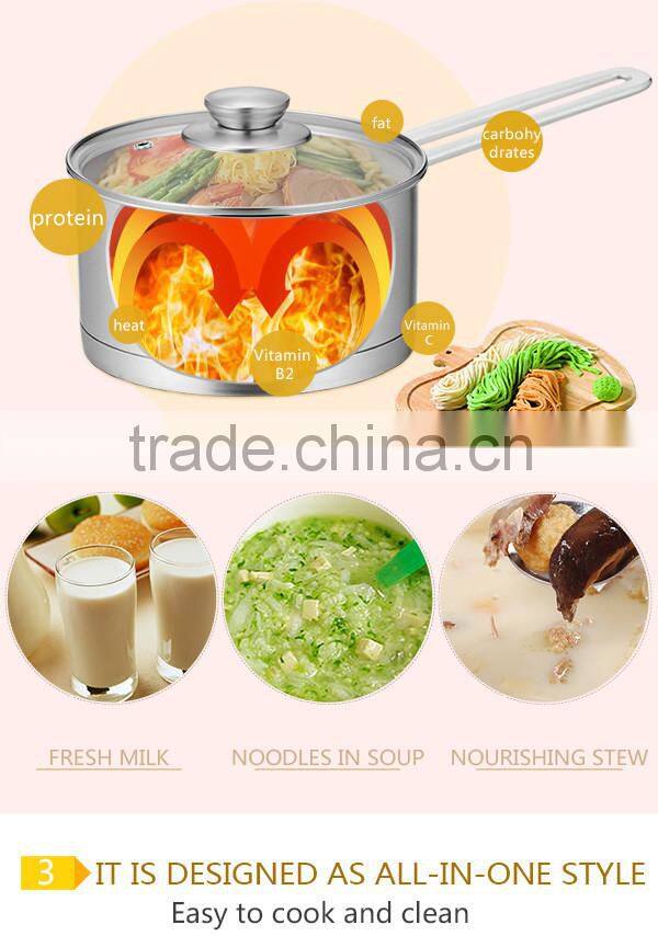 Stainless Steel Covered Sauce Pan Induction Ready Stainless Steel Saucepan