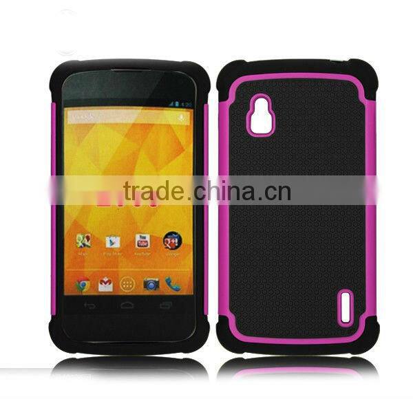 Shock proof hard Mobile Phone case for LG Nexuse 4 E960