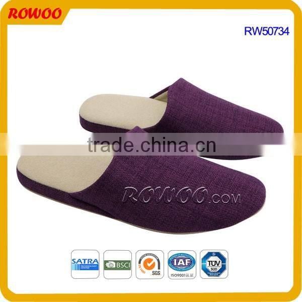 Cheap solid color winter warm slippers Unisex home slippers