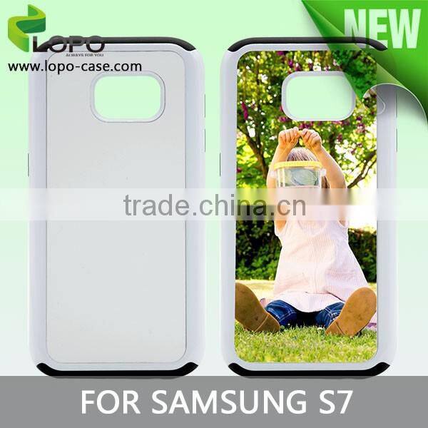 The newest sublimation printed TPU 2 in 1 smartphone cover for Samsung S7