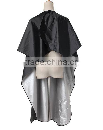 Black Waterproof Hair Cutting Gown Cape Hairdresser Cloth