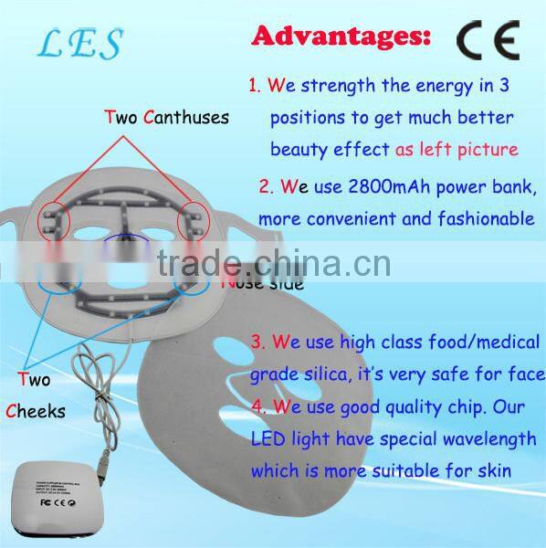HOT SELLER 3 Colors PDT LED Facial Mask