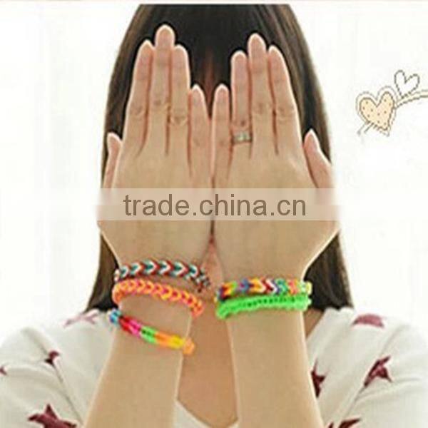 wholesale latest multielement silicone luminator weave bracelet