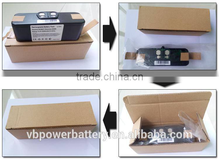14.4V 5200mah replacement battery pack iRobot Roomba Lithium battery