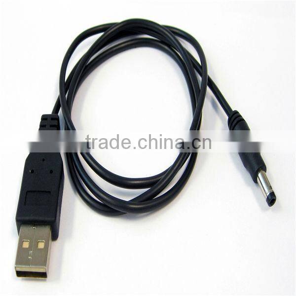 cusomized dc cable with usb a male to dc 5.5*2.1 plug