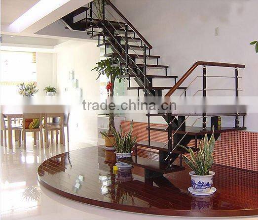 Customized steel Curve stairs factory supplier