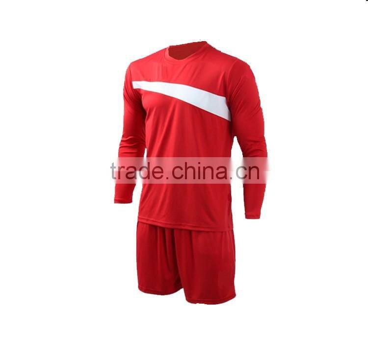 cheap customized interlock long sleeve soccer training sets