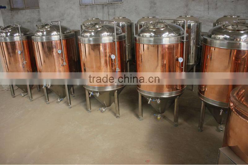 Conical fermentation tank jacketed, Draft Beer Brewing Equipment,Stainless steel conical