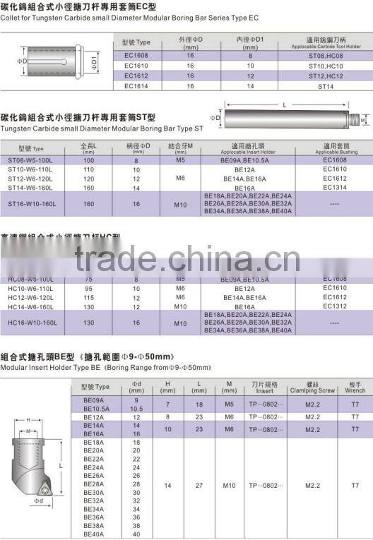 2016 extension boring bar hole cutter for cnc boring machine