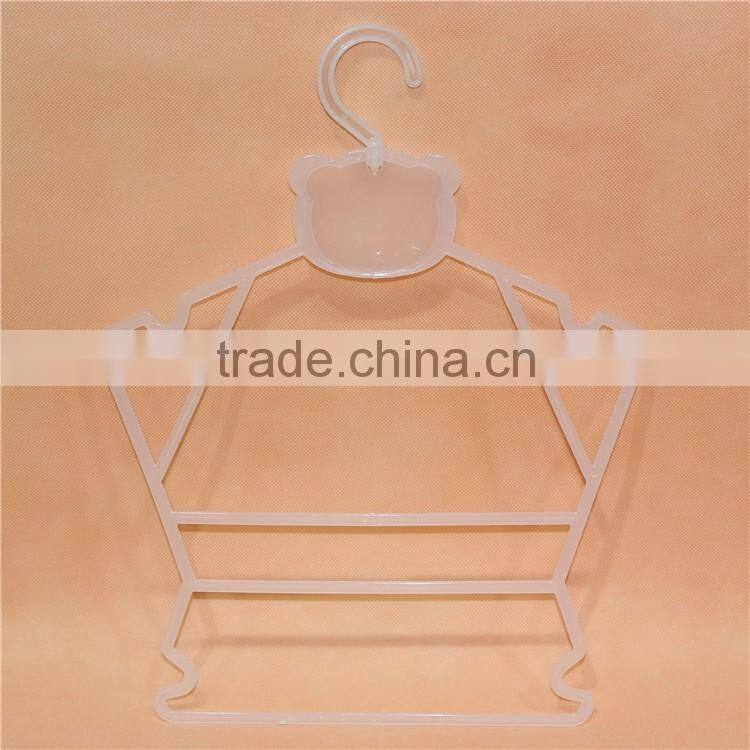Colored plastic kids frock clothes hanger kids clothes hanger