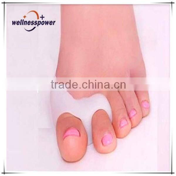 2016 Medical Soft White Silicone Toe Bunion Orthotics Separators Staightener toe protector Foot Protector