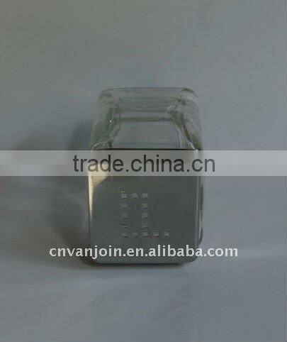 120ml Square Spice Glass Bottle