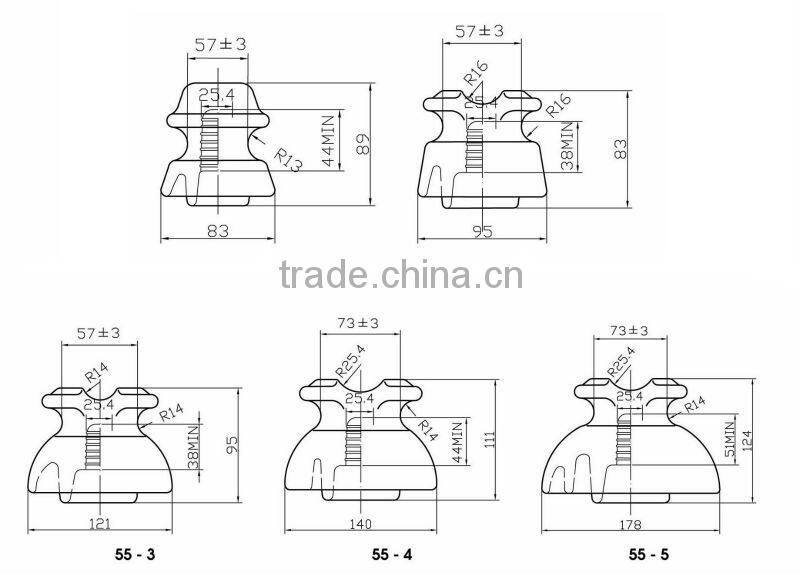 Wenzhou Yika ANSI 55-4 Porcelain Electric Pin Insulator Porcelain Companies