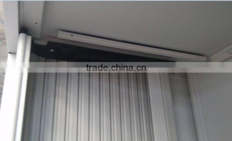 Modern office filing cabinet roll up door