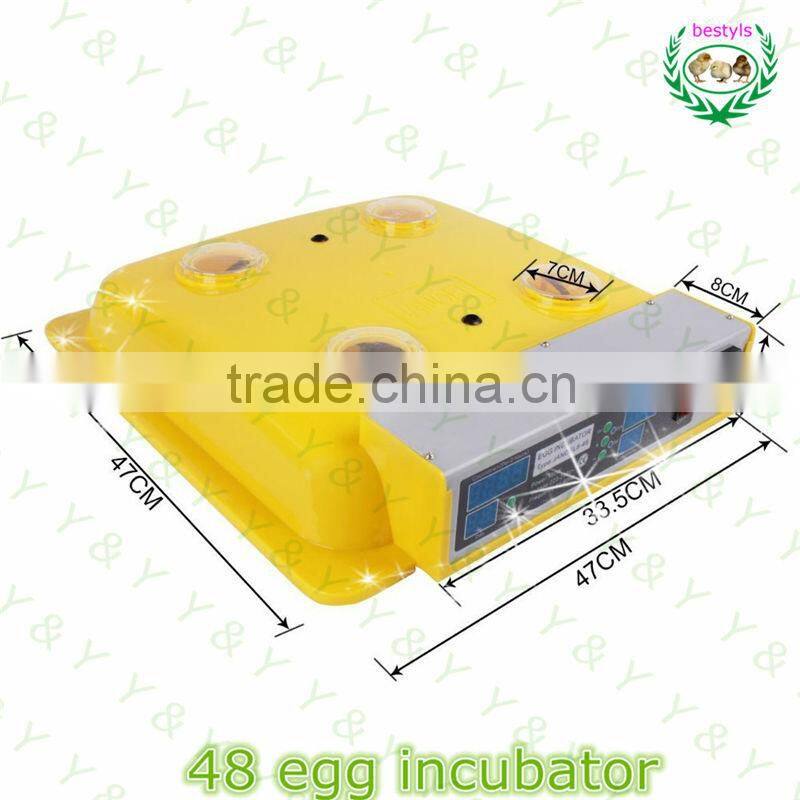 48 eggs brooder Digital Mini egg incubator JN8-48 hygrometer for incubator use chicken egg incubator for sale