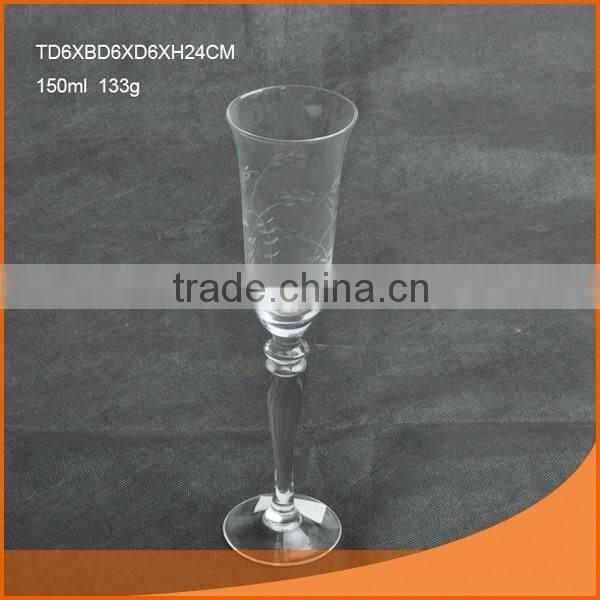 wholesale banquet glass goblet wine black glass goblet
