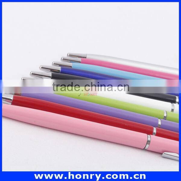Colorful retractable stylus touch screen pen for touch screen as gift