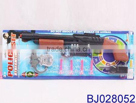 Funny kid toy plastic sniper gun police toys set