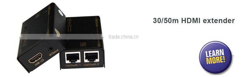 2-Port HDMI over Cat5 / Cat6 Extender Splitter, Transmitter for Video and Audio