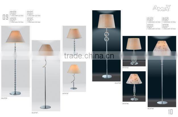 contemporary wrought iron floor lamp for hotel decoration