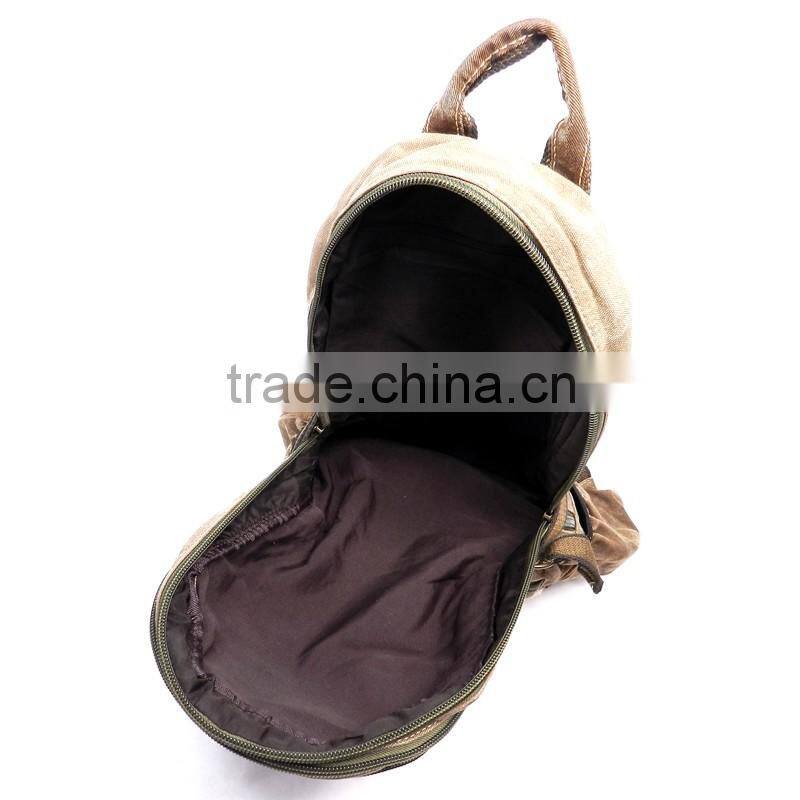 2016 designer arrival washed canvas backpack washed vintage canvas backpack