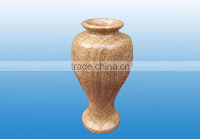 High quality finest made natural yellow jade stone vase