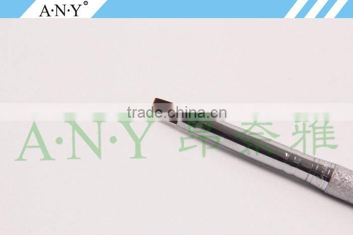 ANY Nail Art Beauty Care Metal Handle Flat Head Nail Brush UV Gel Nails