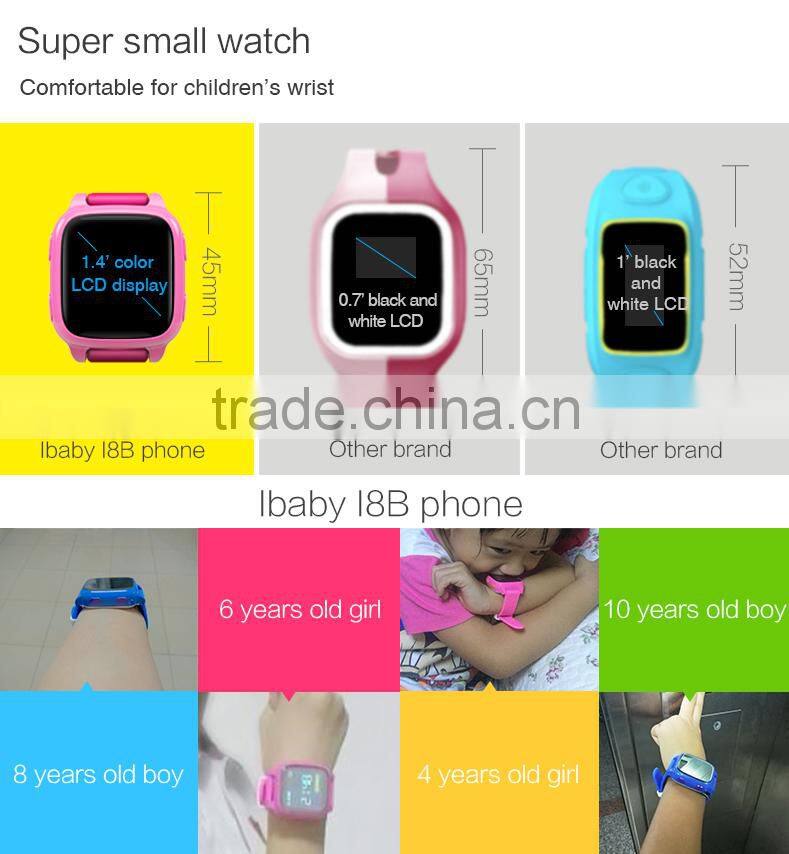 i8G portable GPS children watch smart phone for IOS Andriod app