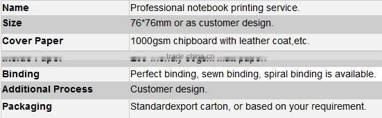 Free design cheap notepads printing