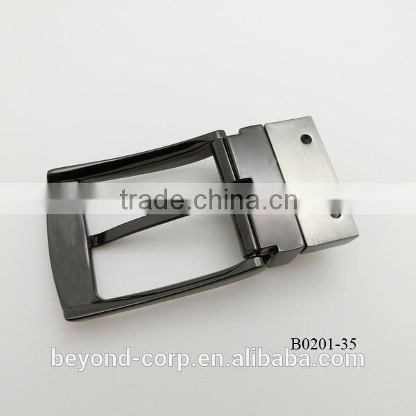 Custom reversible double-faced pins buckle screw fixed belt buckle made in china