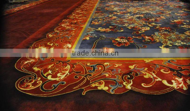 Luxurious Five Star Hotel Flooring commercial printed nylon carpet