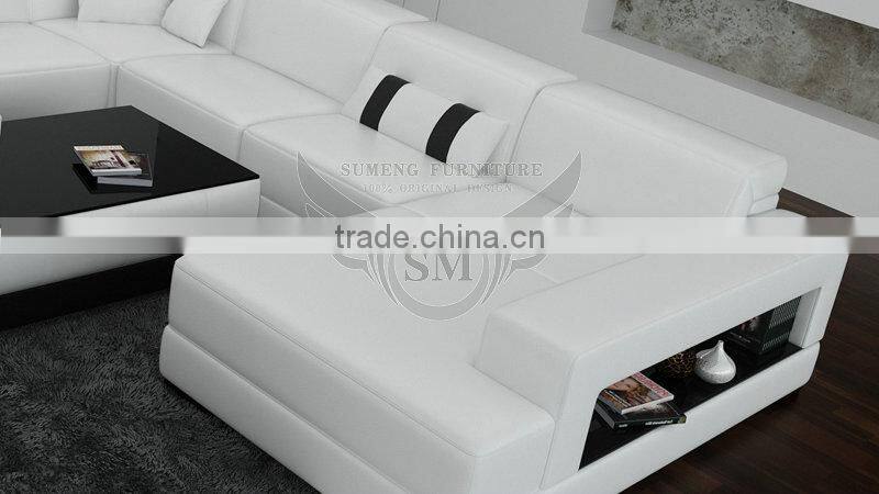 Foshan furniture Modern, Luxury furniture, living room leather sofa